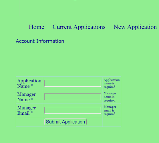 New Application